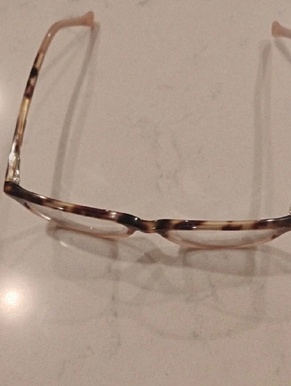 Lucky Brand Tortoiseshell Square Frame Glasses - Peach And Brown